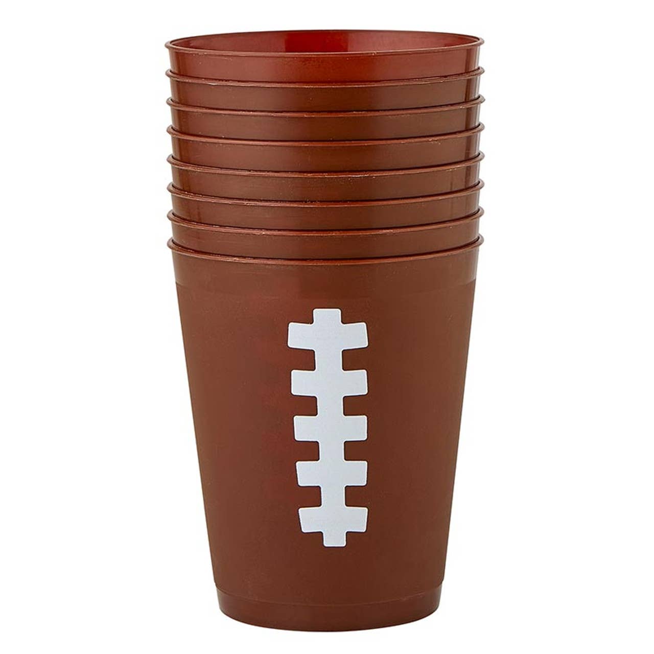 Cocktail Party Cups - Football - 8ct: 16 oz