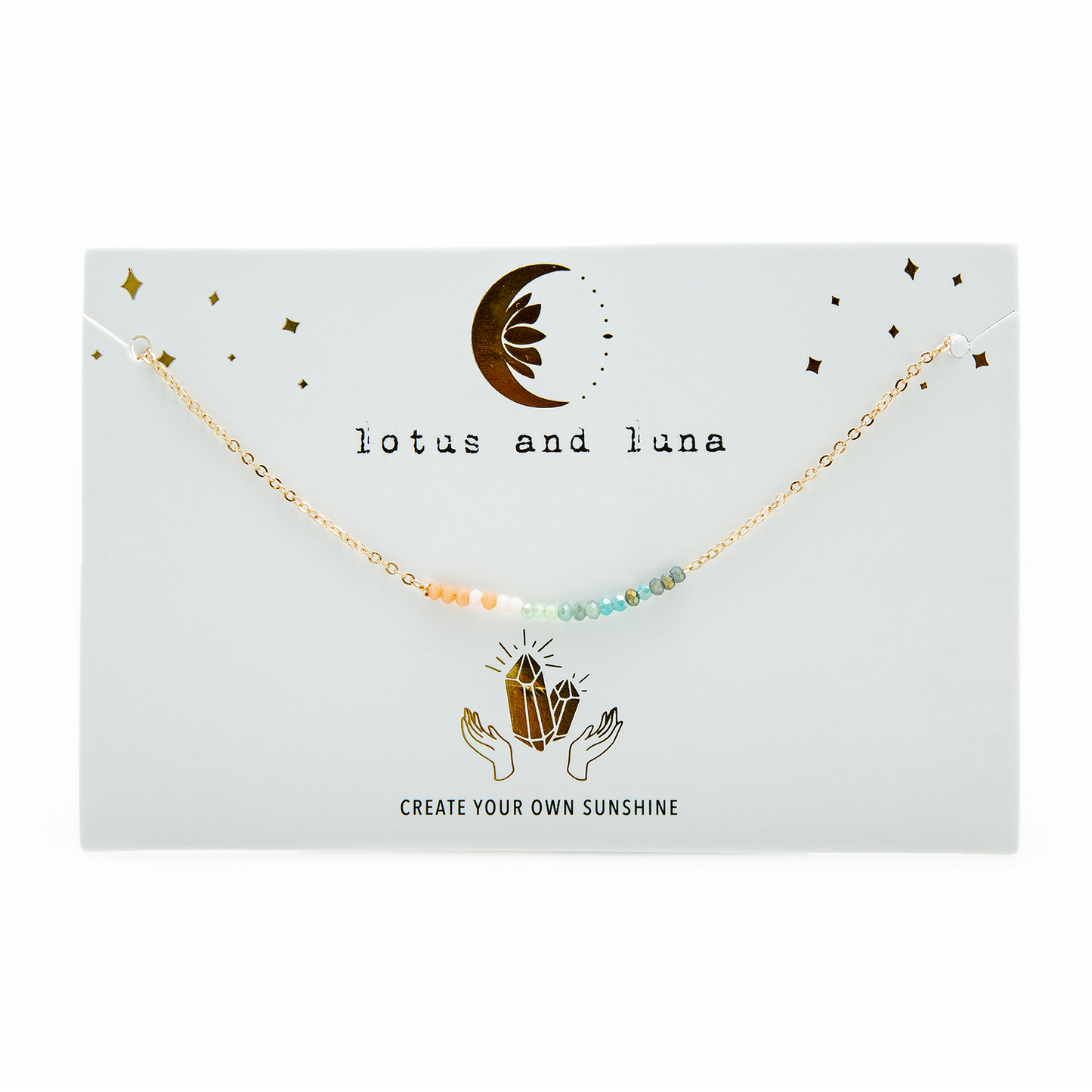 "Create your own Sunshine" Goddess Necklace