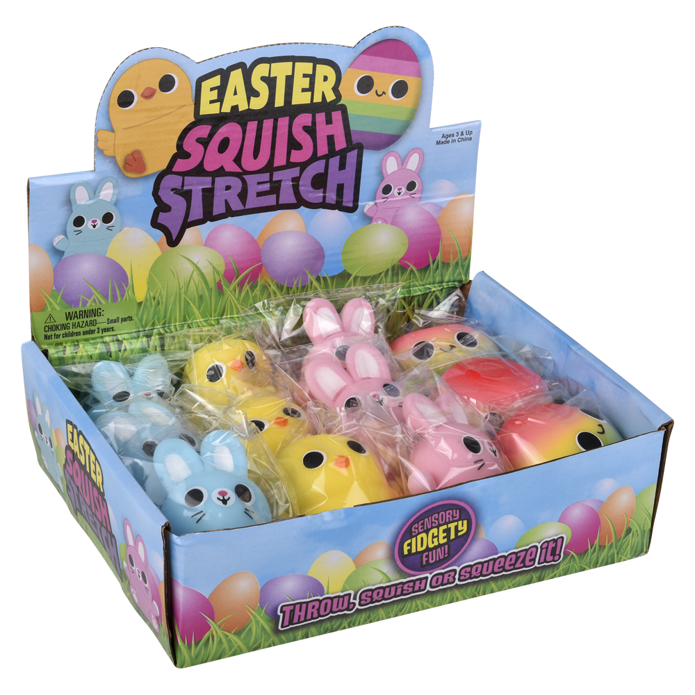 EASTER SQUISH STRETCH ASSORTMENT 2.75"-3.25"