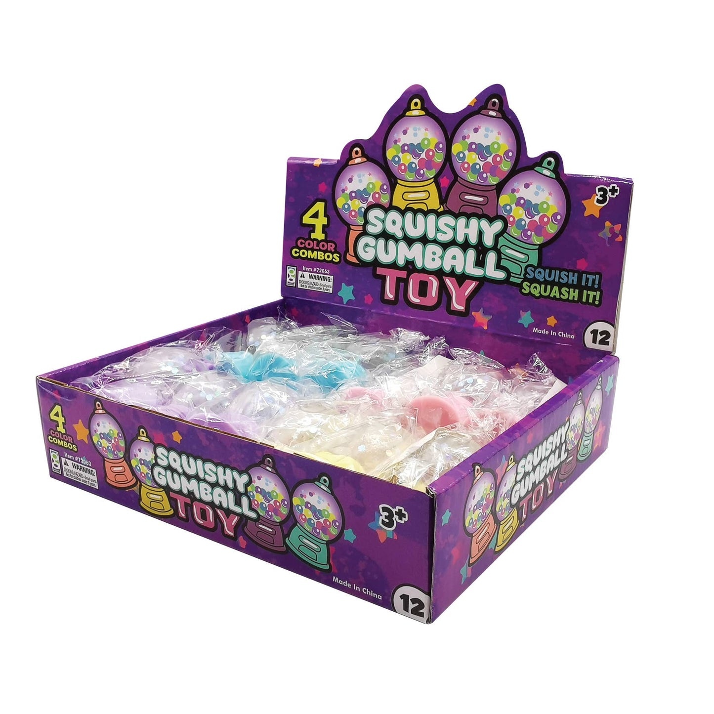 GUMBALL MACHINE SQUISHY TOY 12/DSP