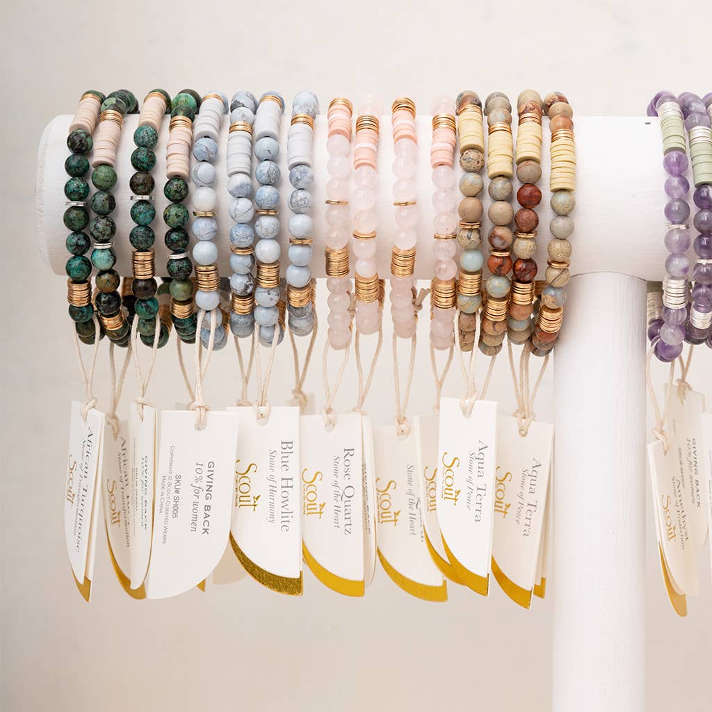 Intermix Stone Stacking Bracelet - Turquoise