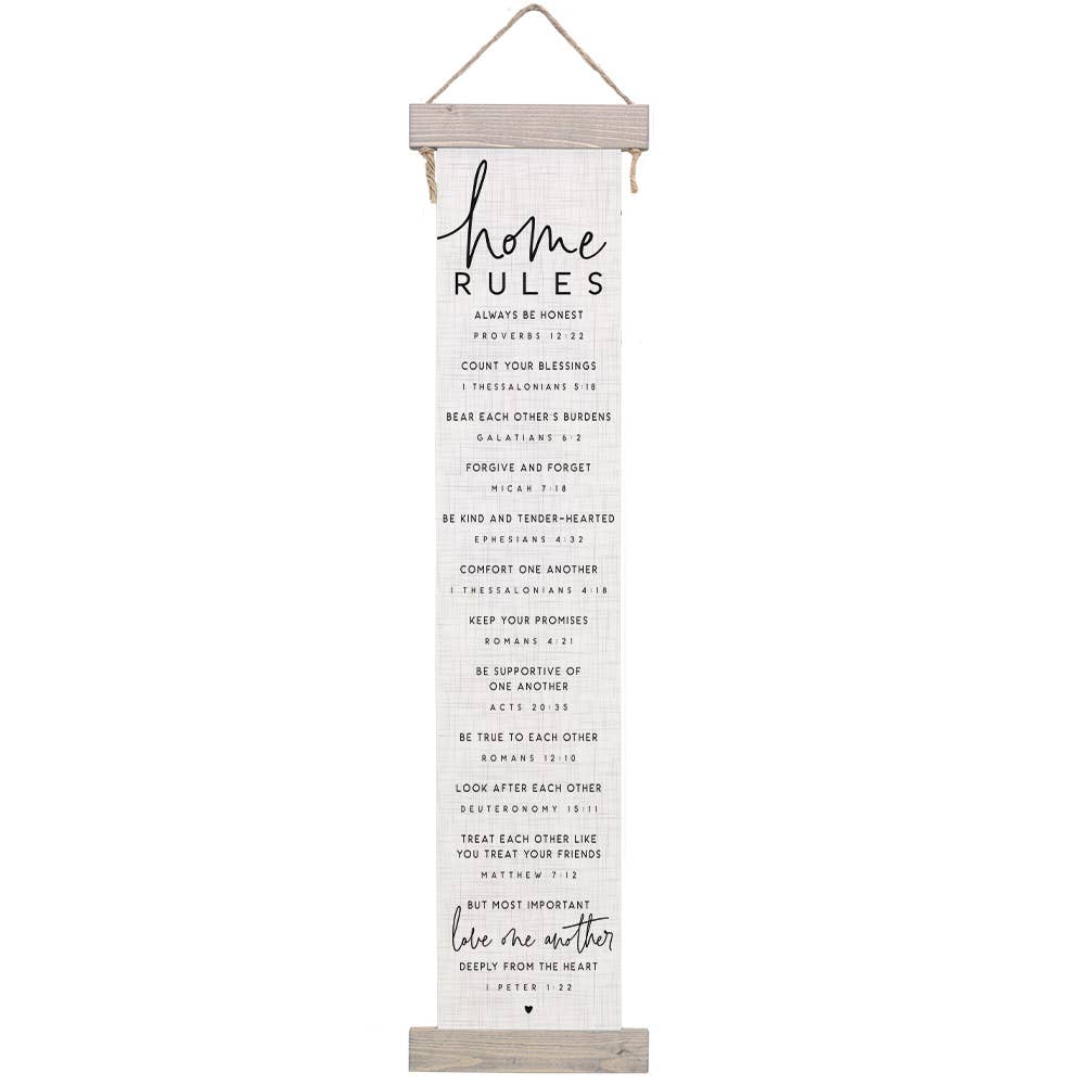 Home Rules - Hanging Canvas