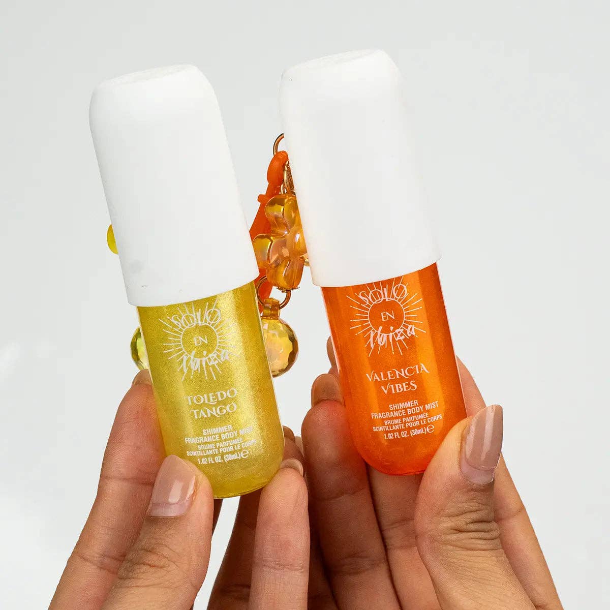 Fragrance Body Mist with Charm Keychain PDQ Display Case 24