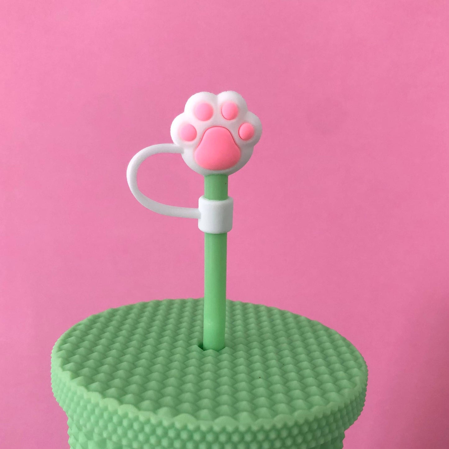 Straw Cover Paw Print