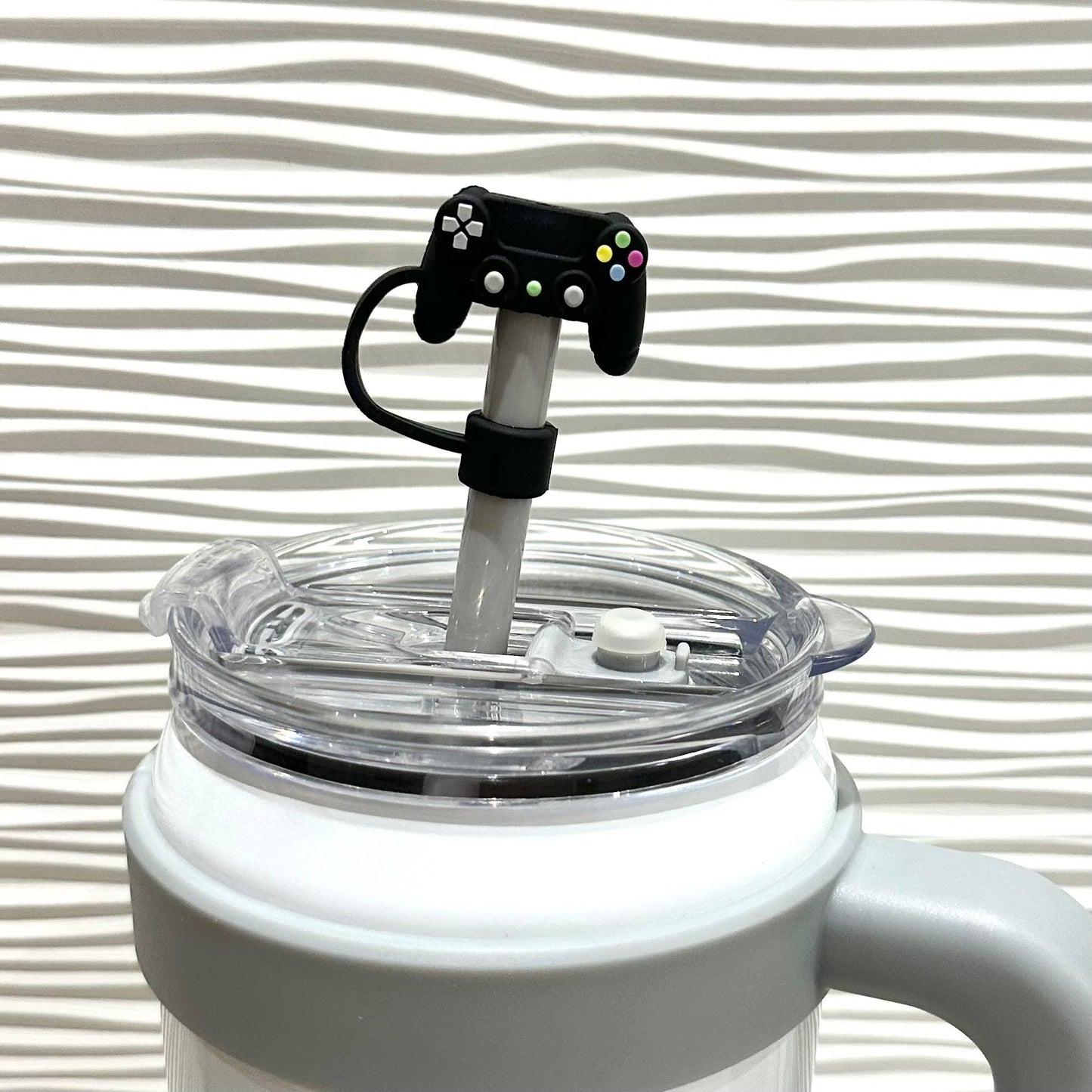 Straw Cover Game Controller Black 10mm