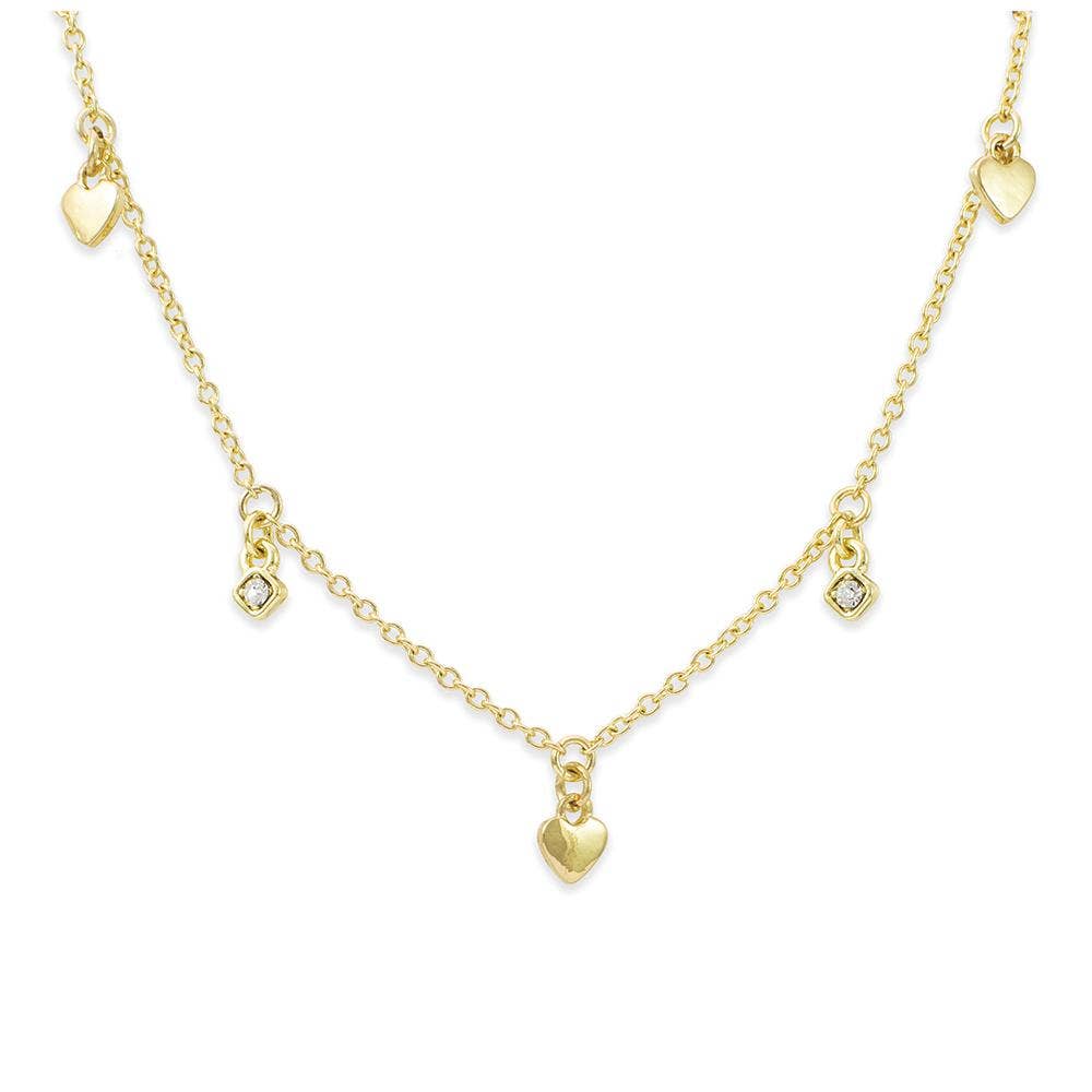 Dangle Necklace Gold - BUNCHES OF LOVE