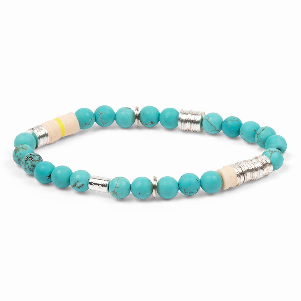 Intermix Stone Stacking Bracelet - Turquoise