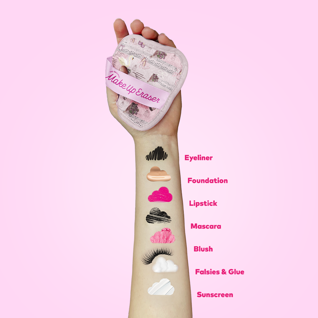 Ballet Core MakeUp Eraser 7-Day Set | Bonus Pointe Shoe Case