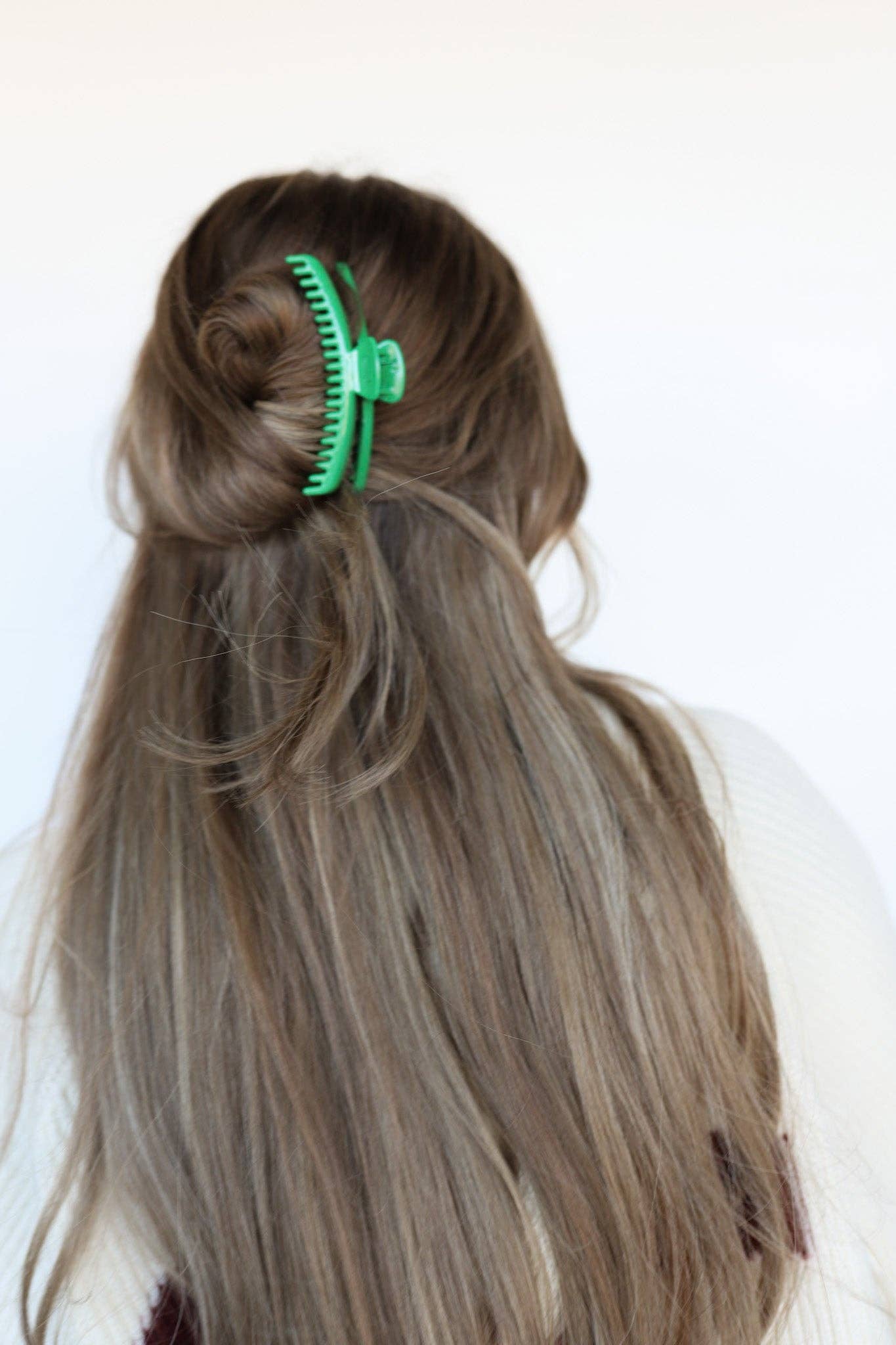 SHINY MIDI HOLD EVERYTHING CLAW ( 16 COLORS ): DARK GREY