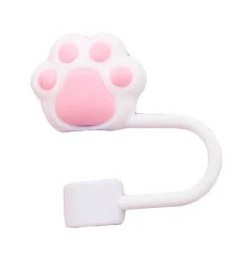 Straw Cover Dog Paw 10mm