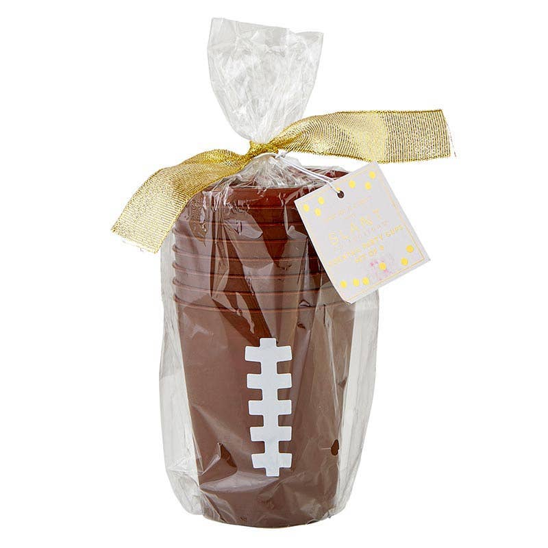 Cocktail Party Cups - Football - 8ct: 16 oz