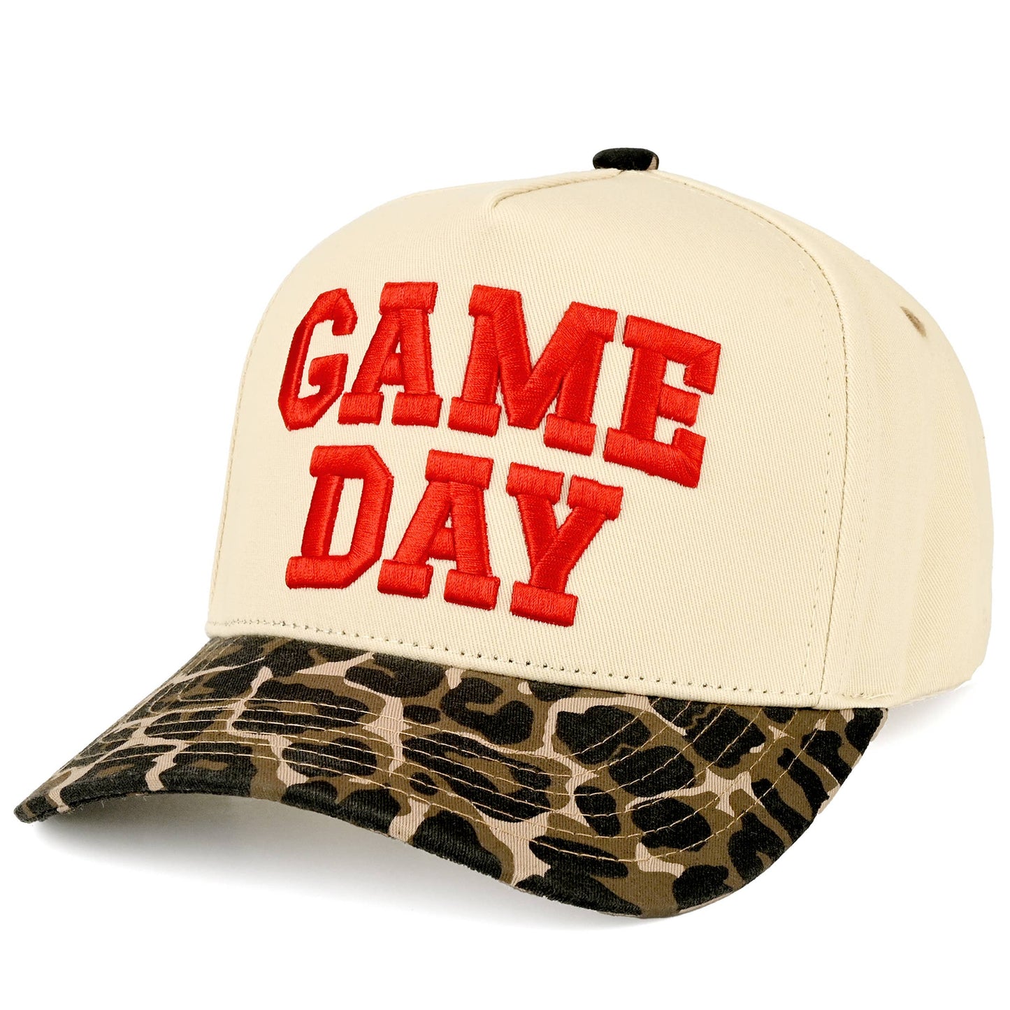C.C GAME DAY Embroidered Cotton Baseball Cap: Dark Green