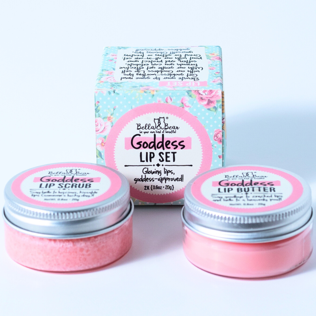 Goddess Lip Set | Lip Scrub & Lip Butter | Gift Set