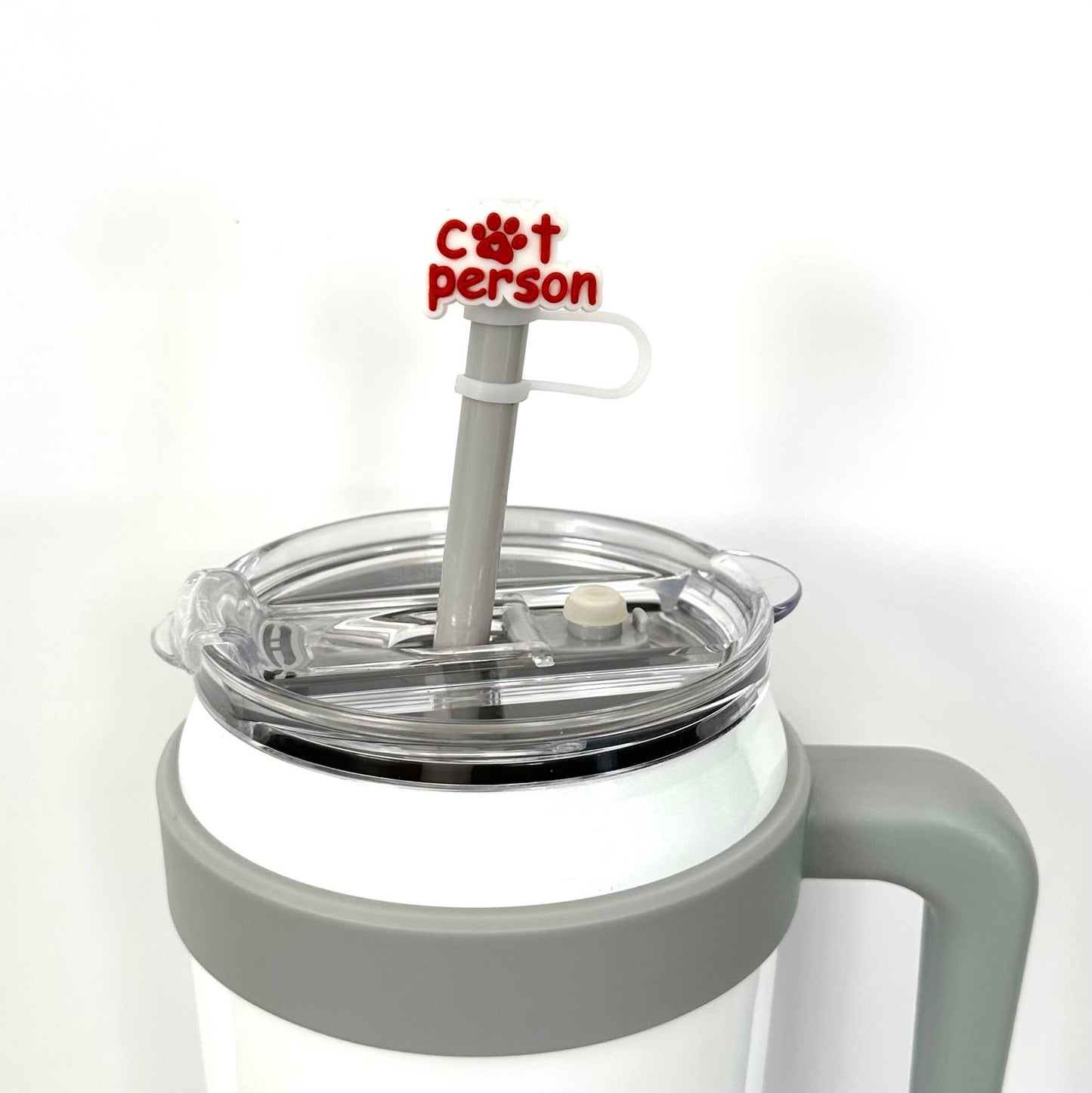 Straw Cover Cat Person Paw Print 10mm