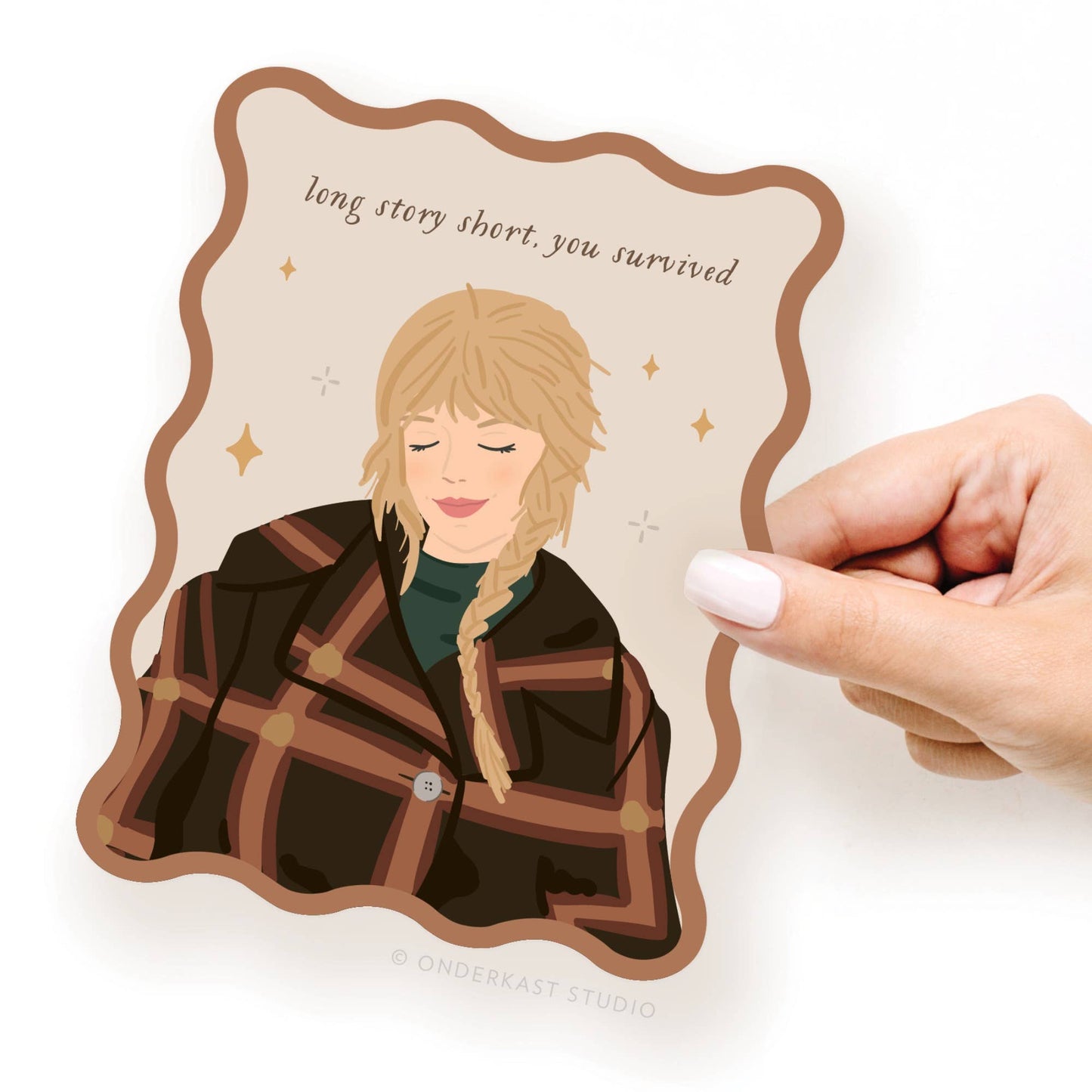 Wavy Die Cut TS Evermore Notecard