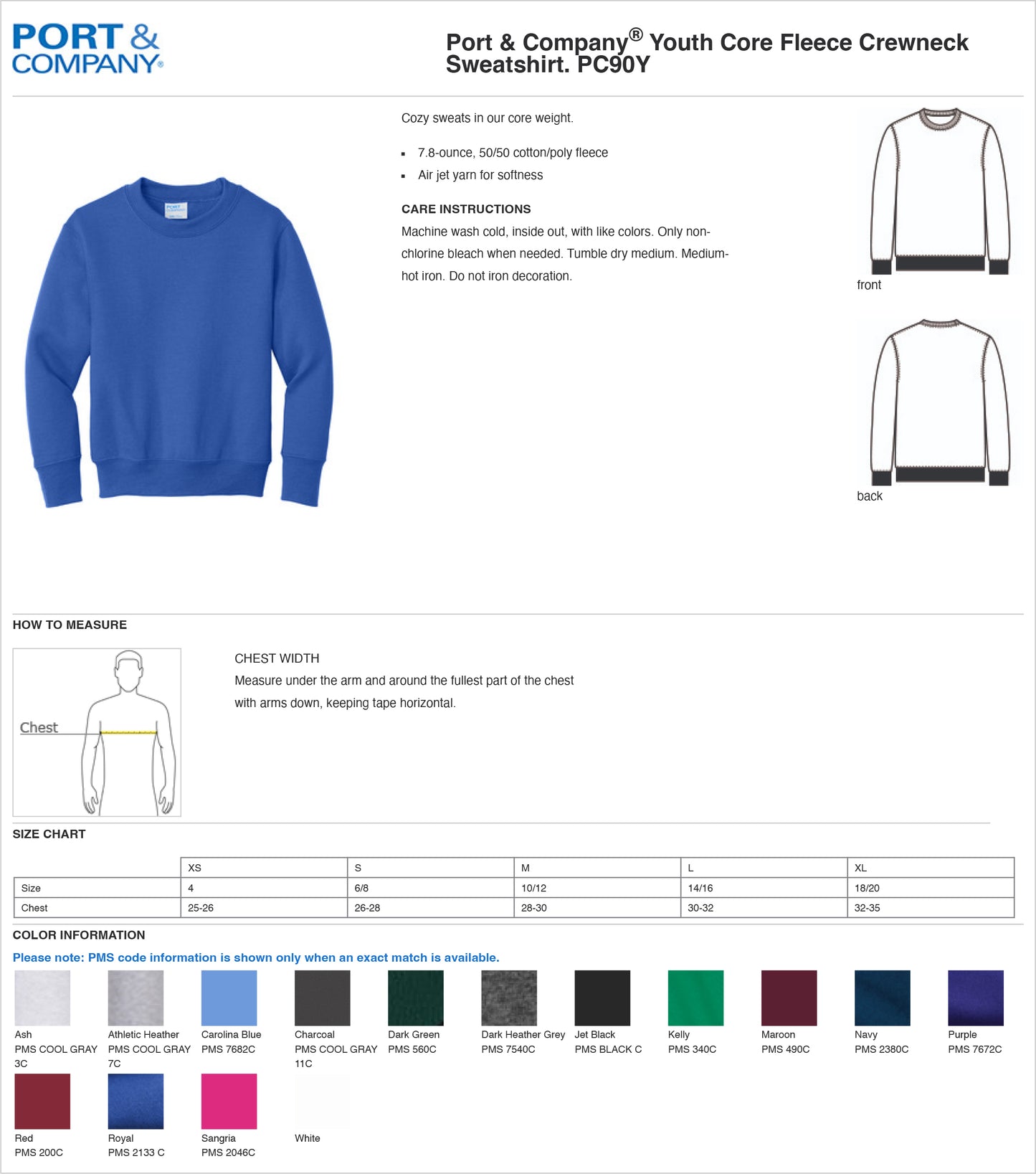 Youth pink Crewneck Mary Bryant