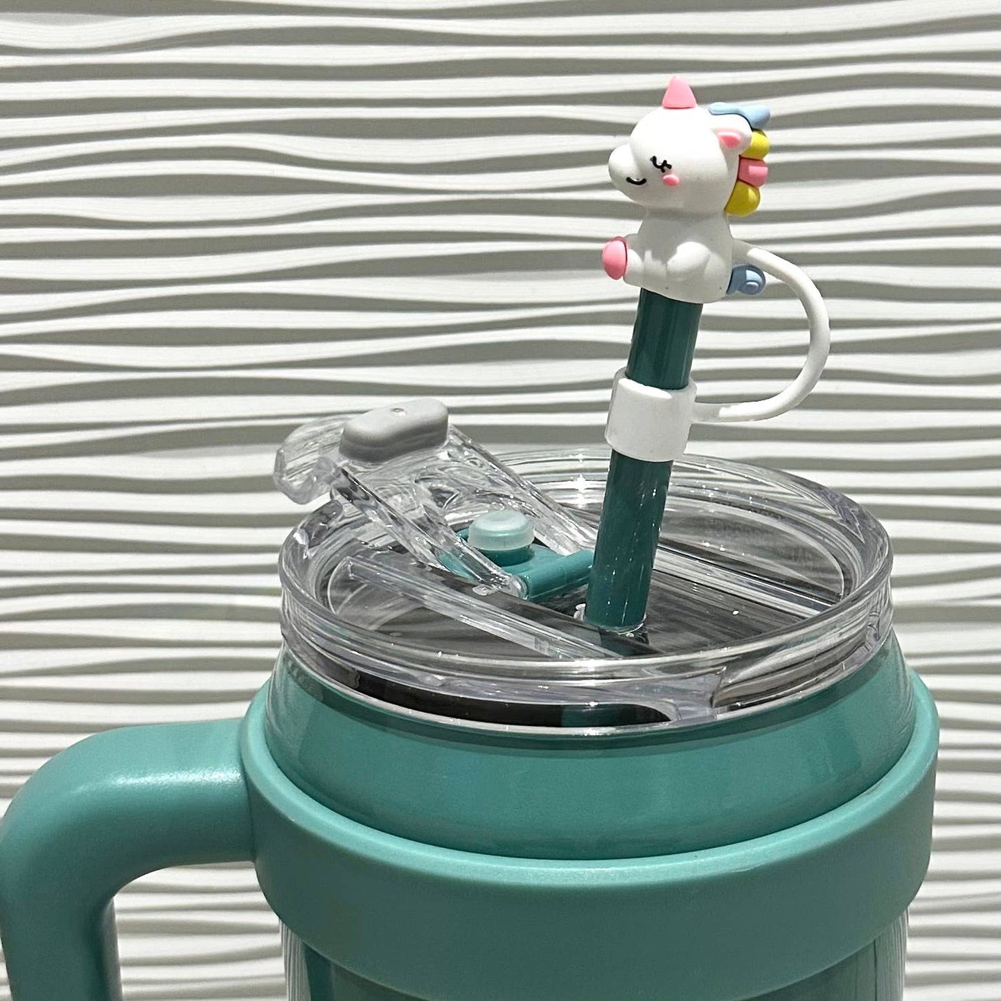 Straw Cover Topper Baby Unicorn 10mm