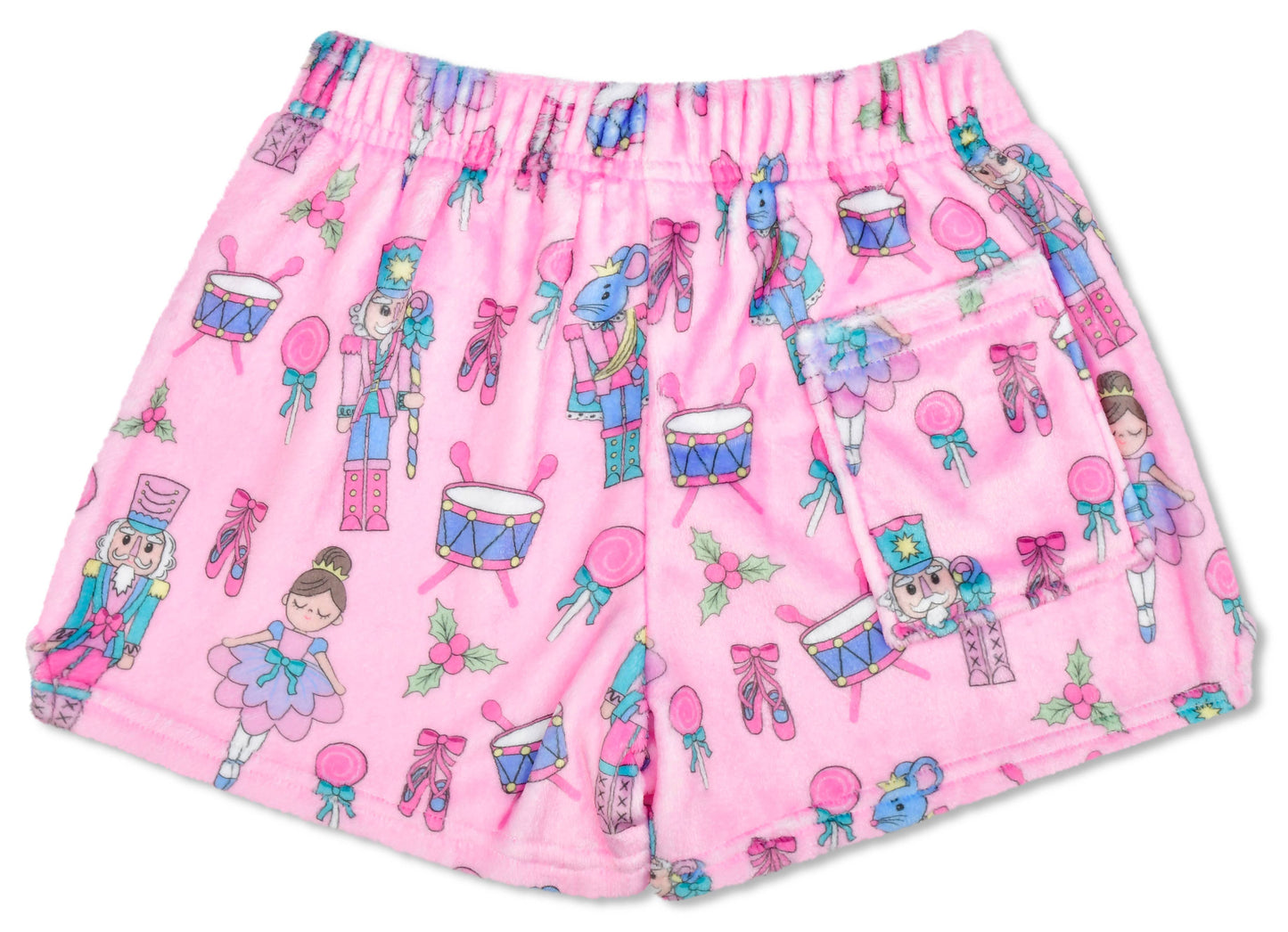 Nutcracker Waltz Plush Shorts (Adult Small (4-6))