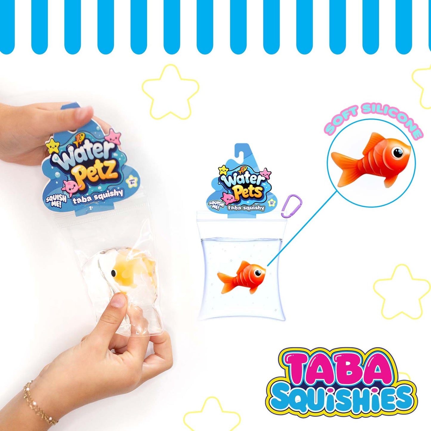 24pc Taba Squishy Mushmeez Water Pets 6 Style Assortment