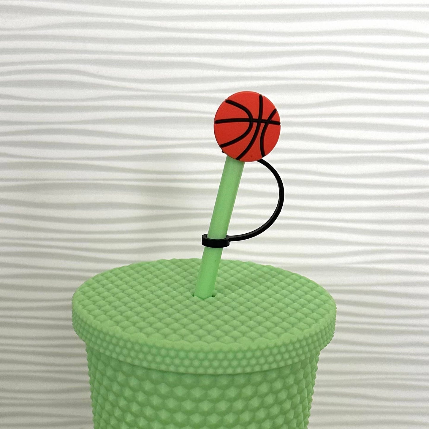 Gameday Straw Cover Topper Basketball 7mm