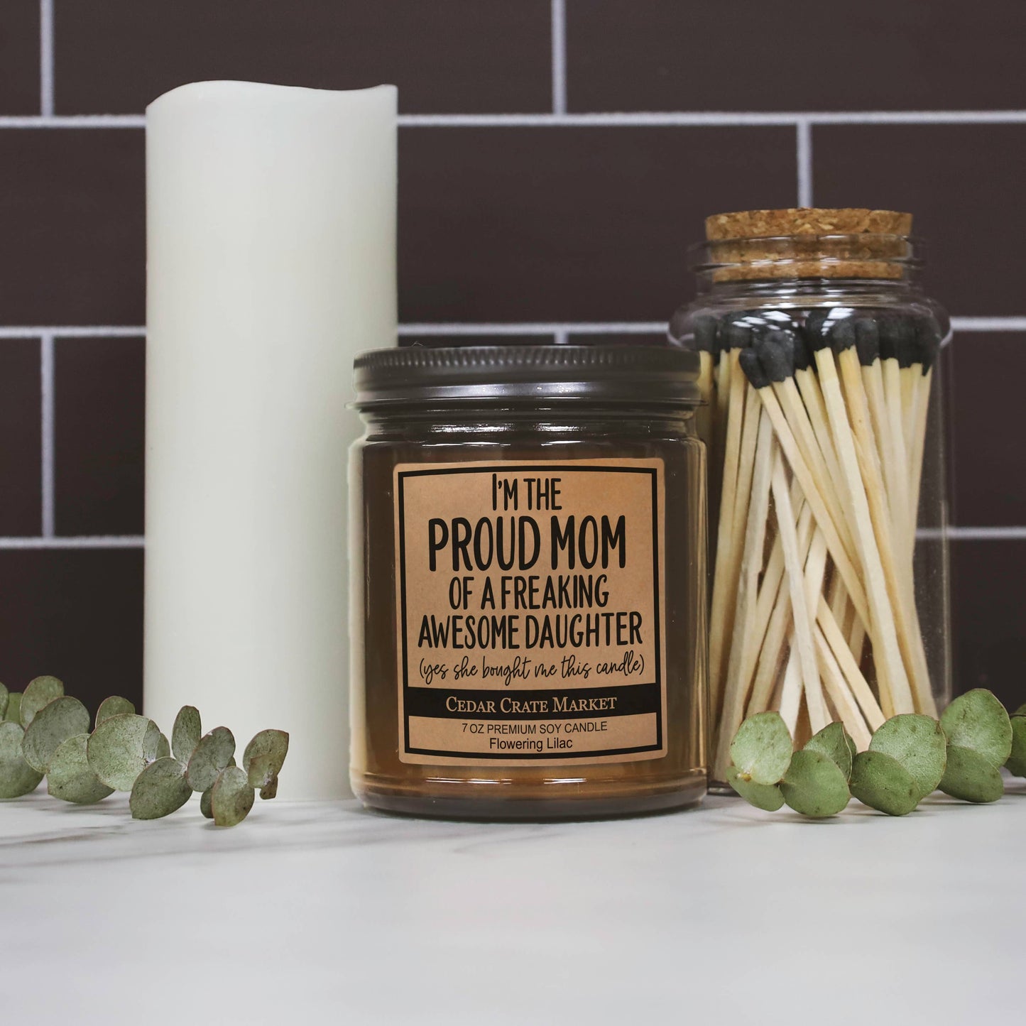 Funny Candles for Mom | Proud Mom Of An Awesome Daughter