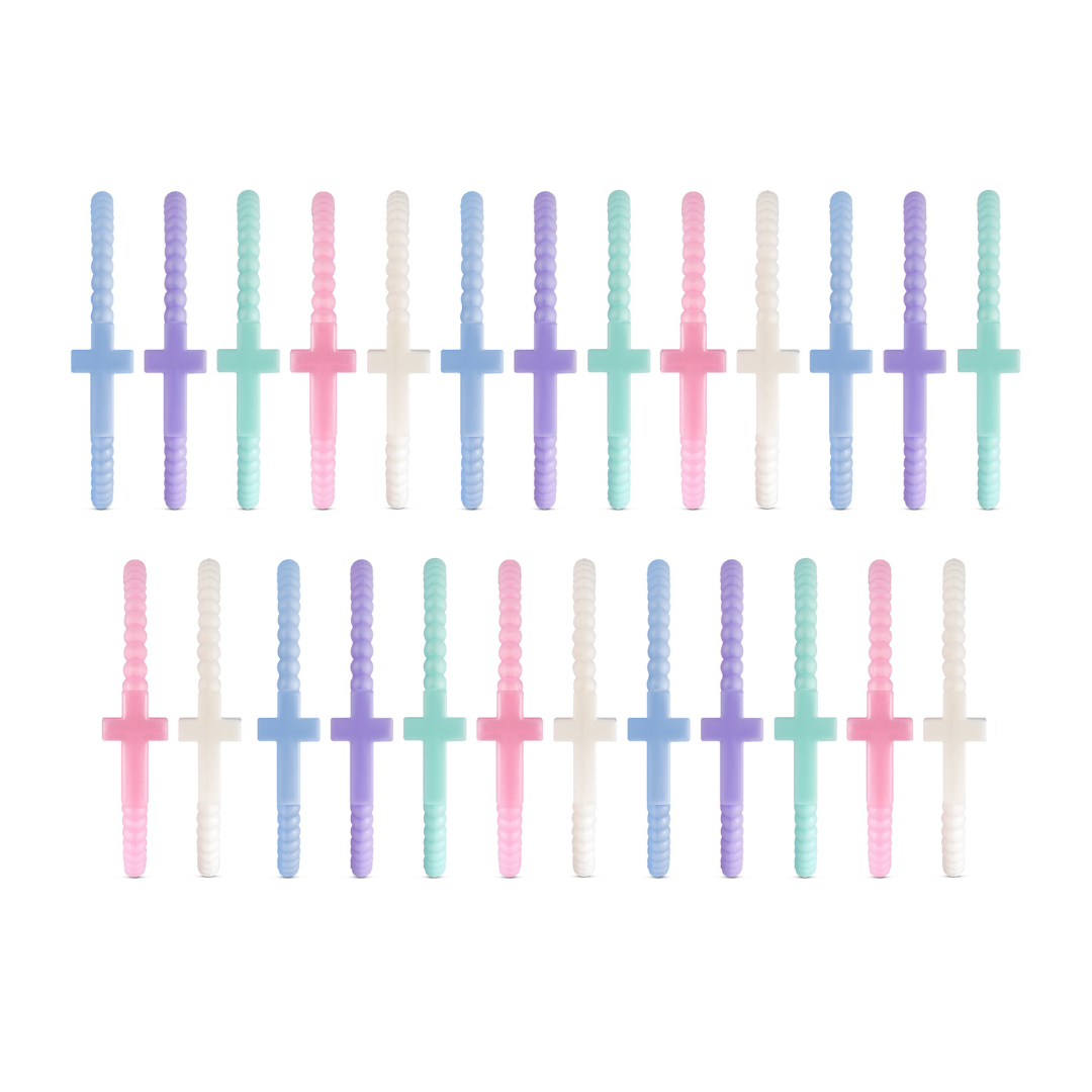 Jesus Bracelets - 25 Packs: Shimmering Sands (25 Pack) / Medium