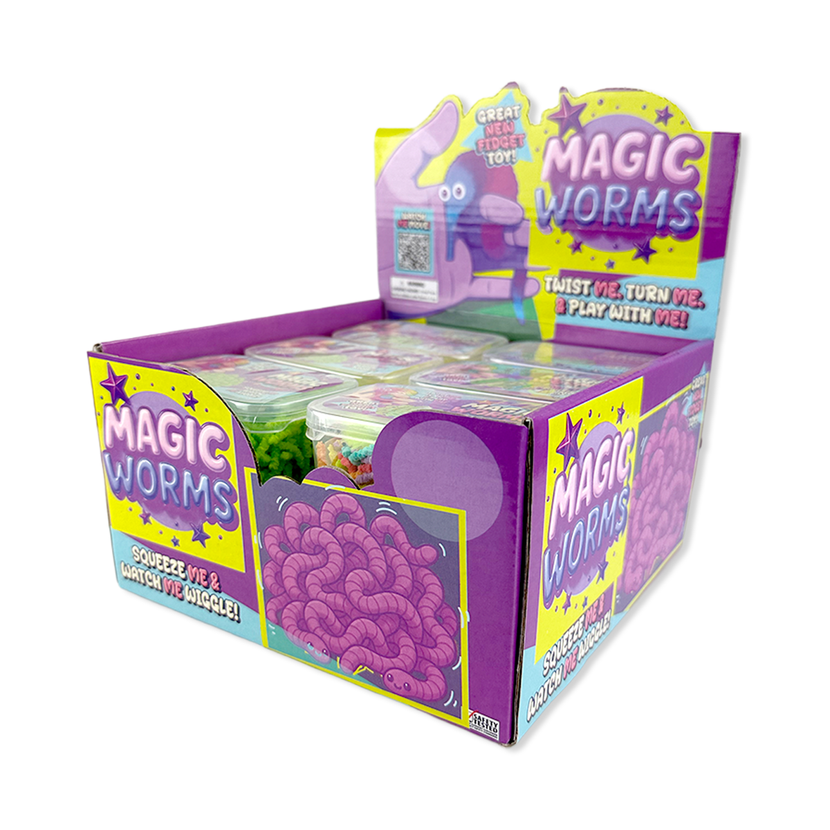 So Much Fun! Magic Worms Fidget Toy Assortment - 12/Display: Wholesale Price