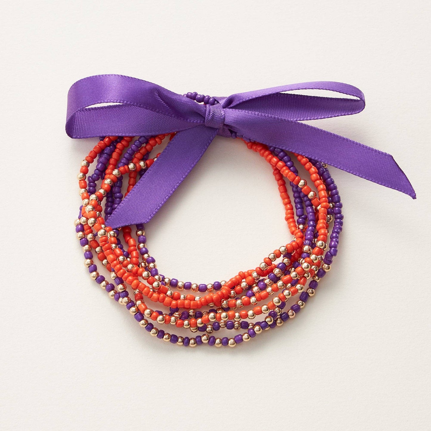 College Football Seed Bead Bracelet: GEORGIA