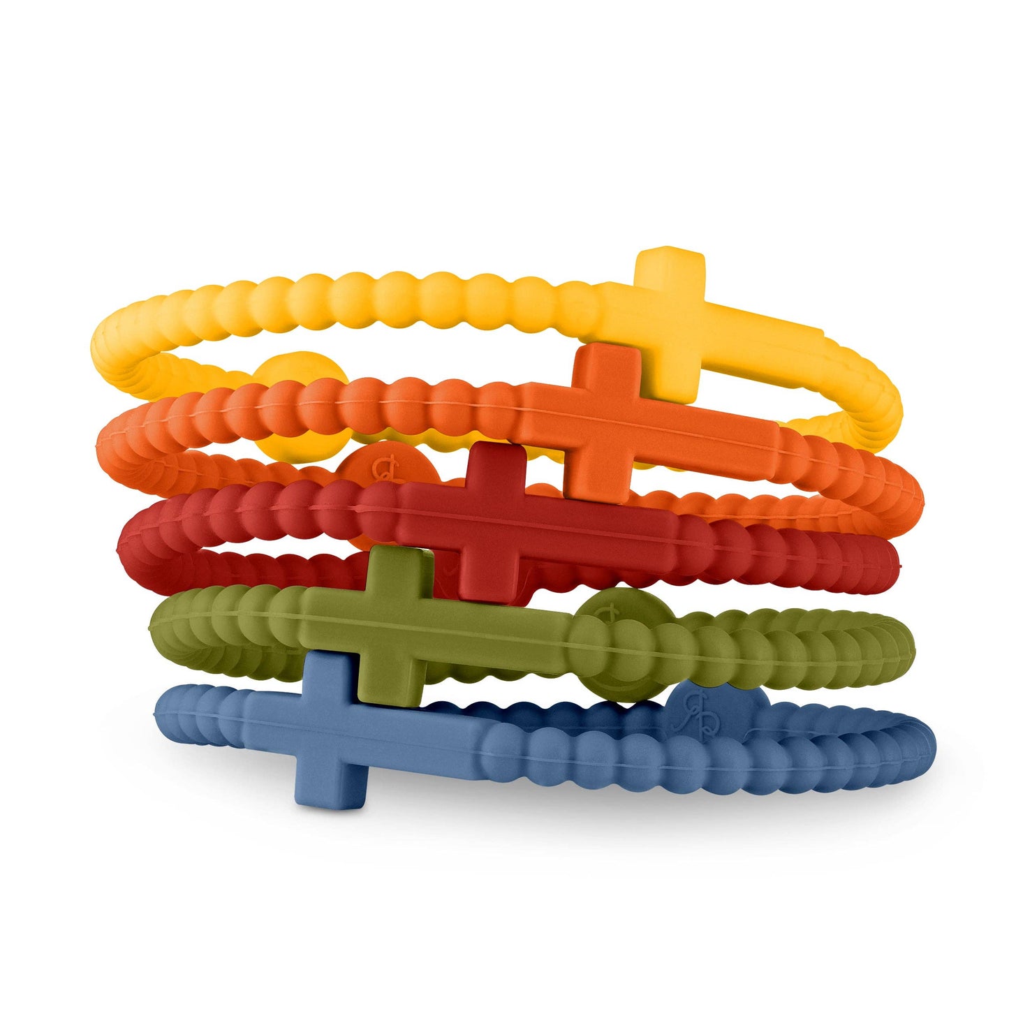 Jesus Bracelets (silicone cross bracelets): Serene (5 pack) / Large