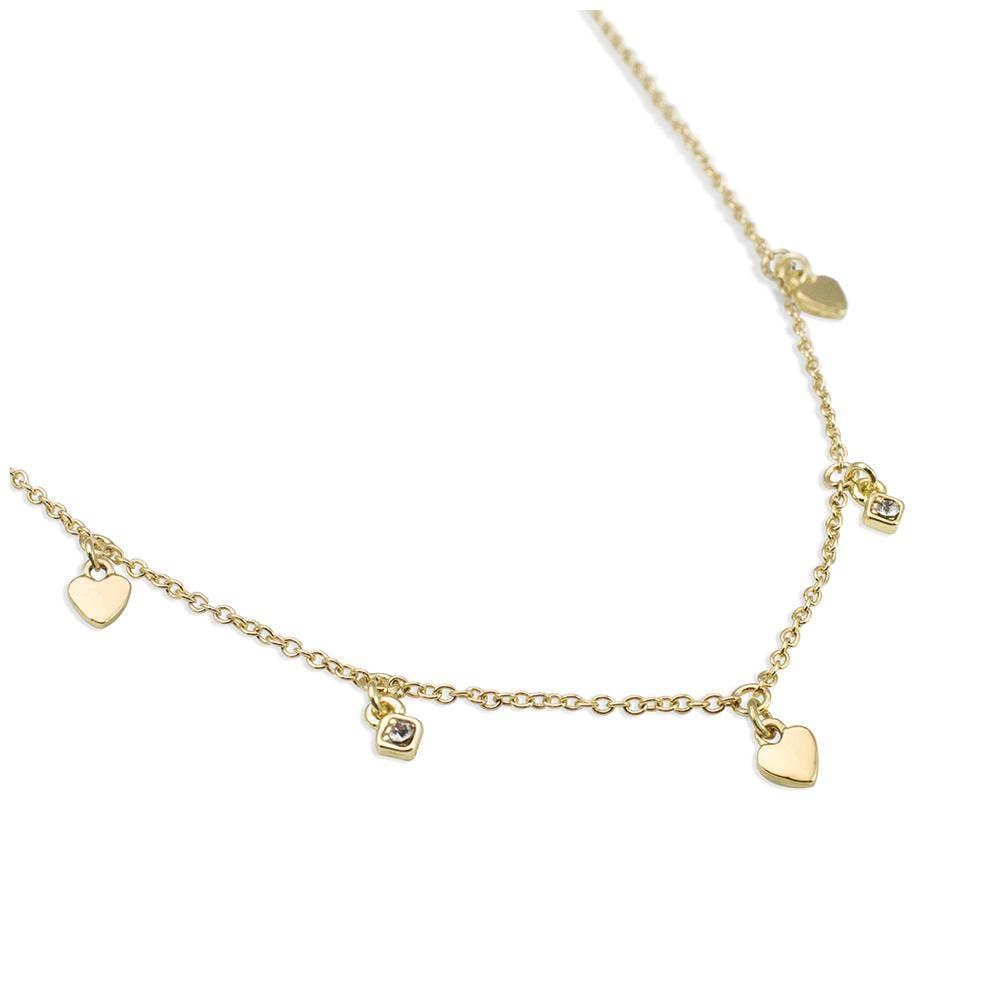 Dangle Necklace Gold - BUNCHES OF LOVE
