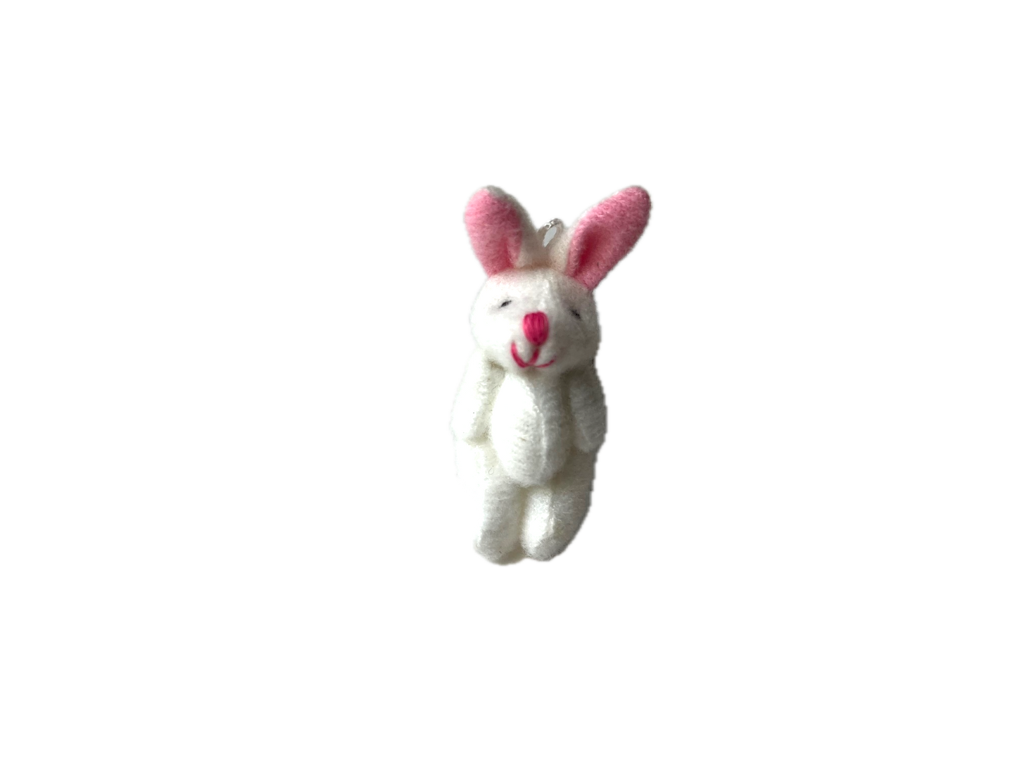 Miniature Stuffed White Bunny Rabbit