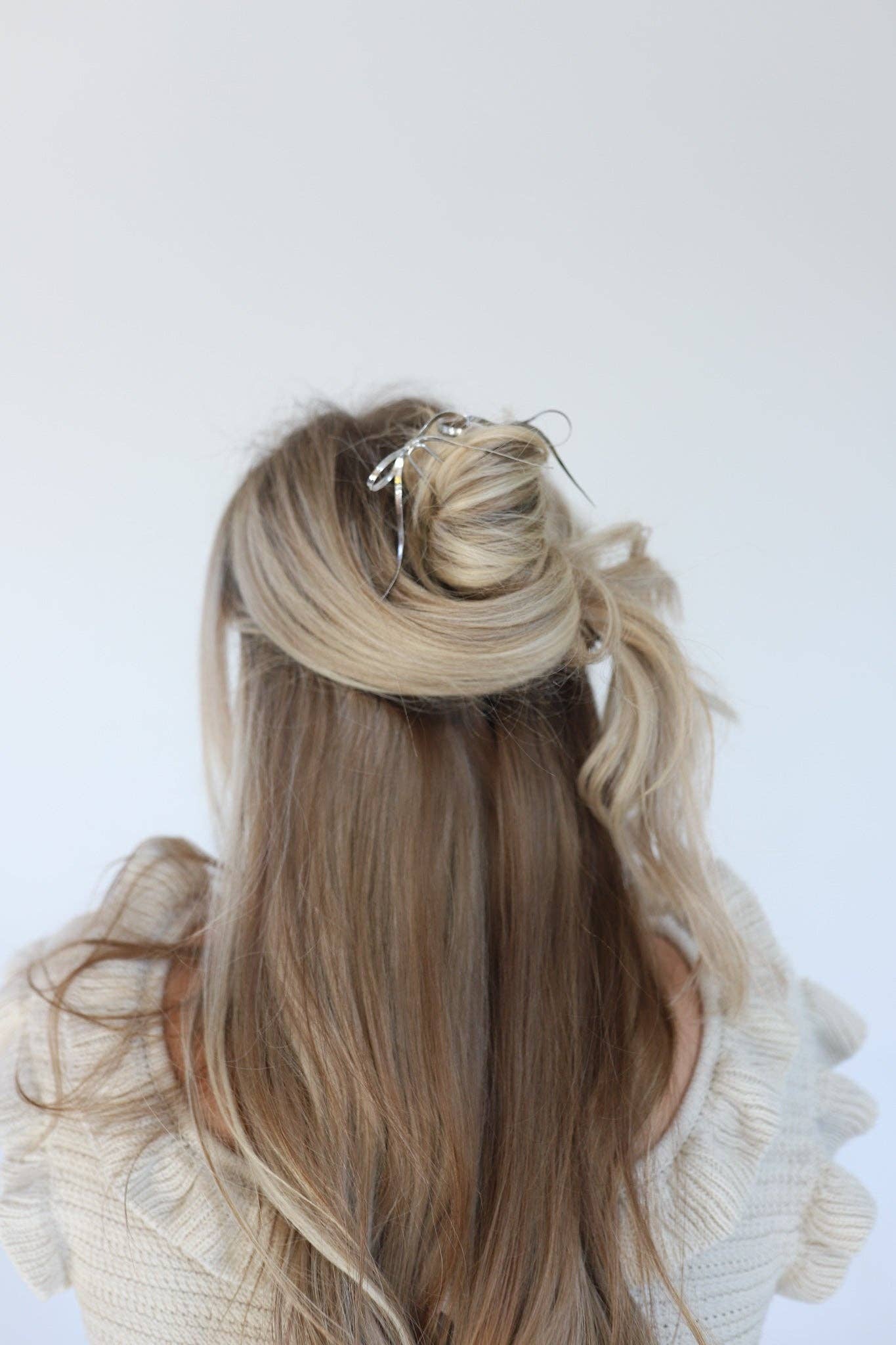 BOW PINS CLIP ( GOLD + SILVER ): GOLD