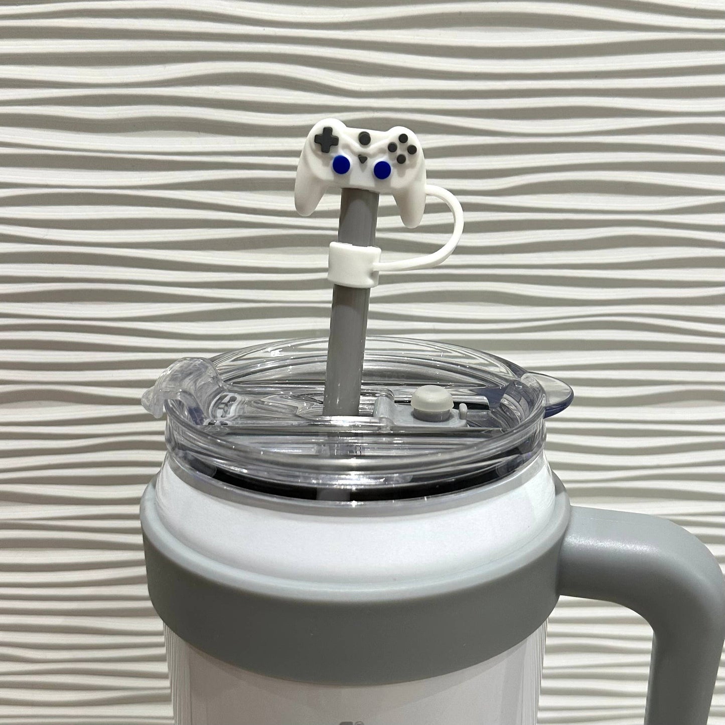 Straw Cover Game Controller White 10mm