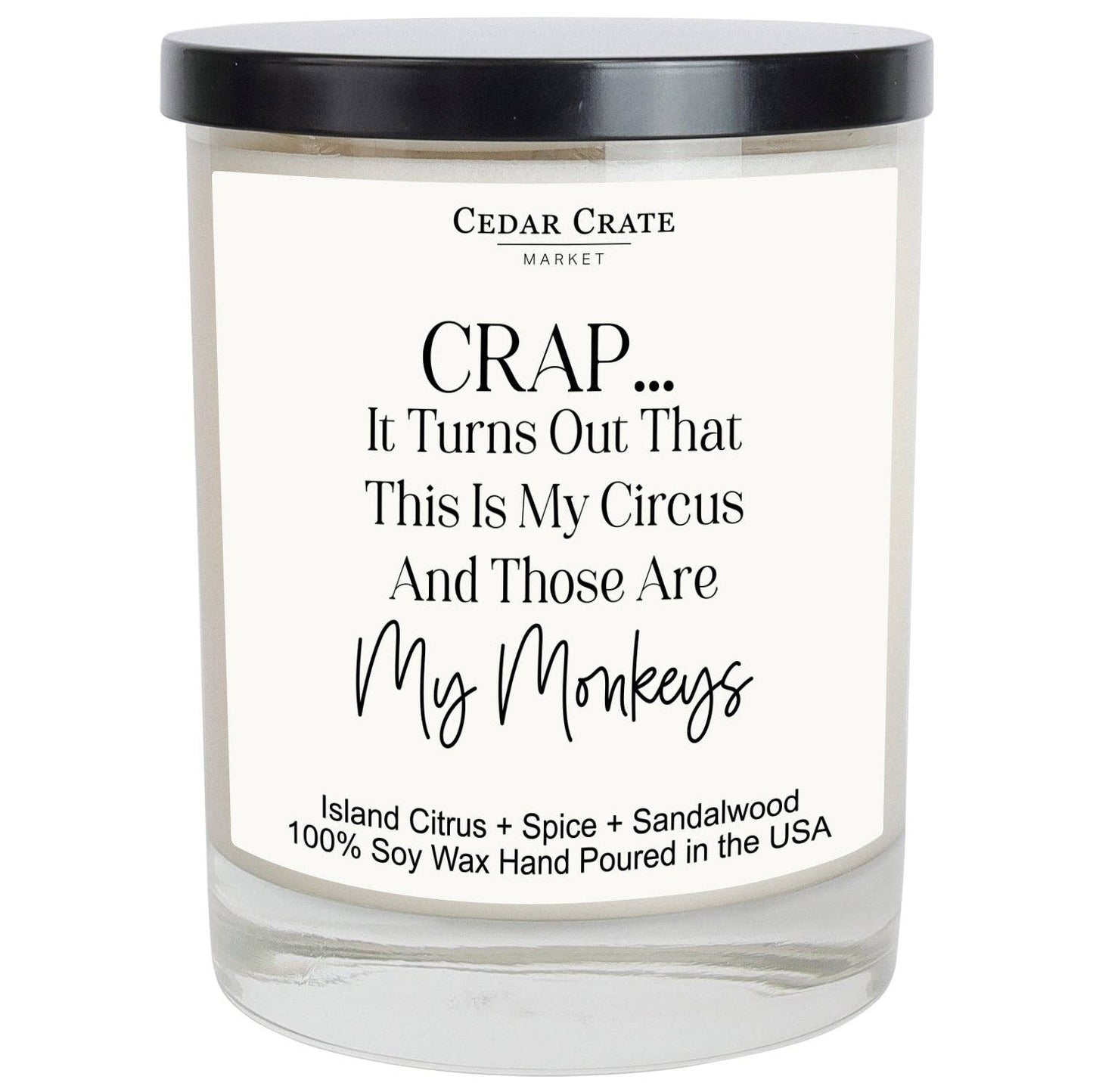 Crap… It Turns Out This Is My Circus White Candle | Mom Gift