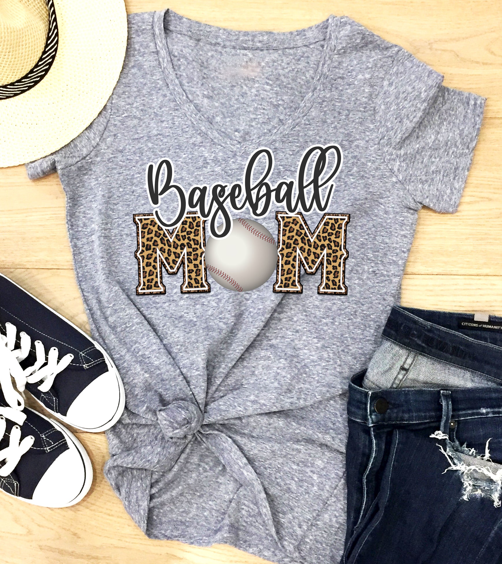 baseball mom gear Leopard Baseball Mom