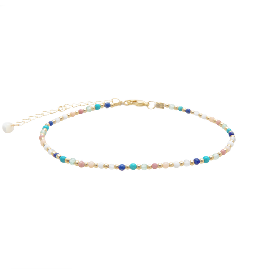 Spiritual Healer Healing 2mm Gold Chain Anklet