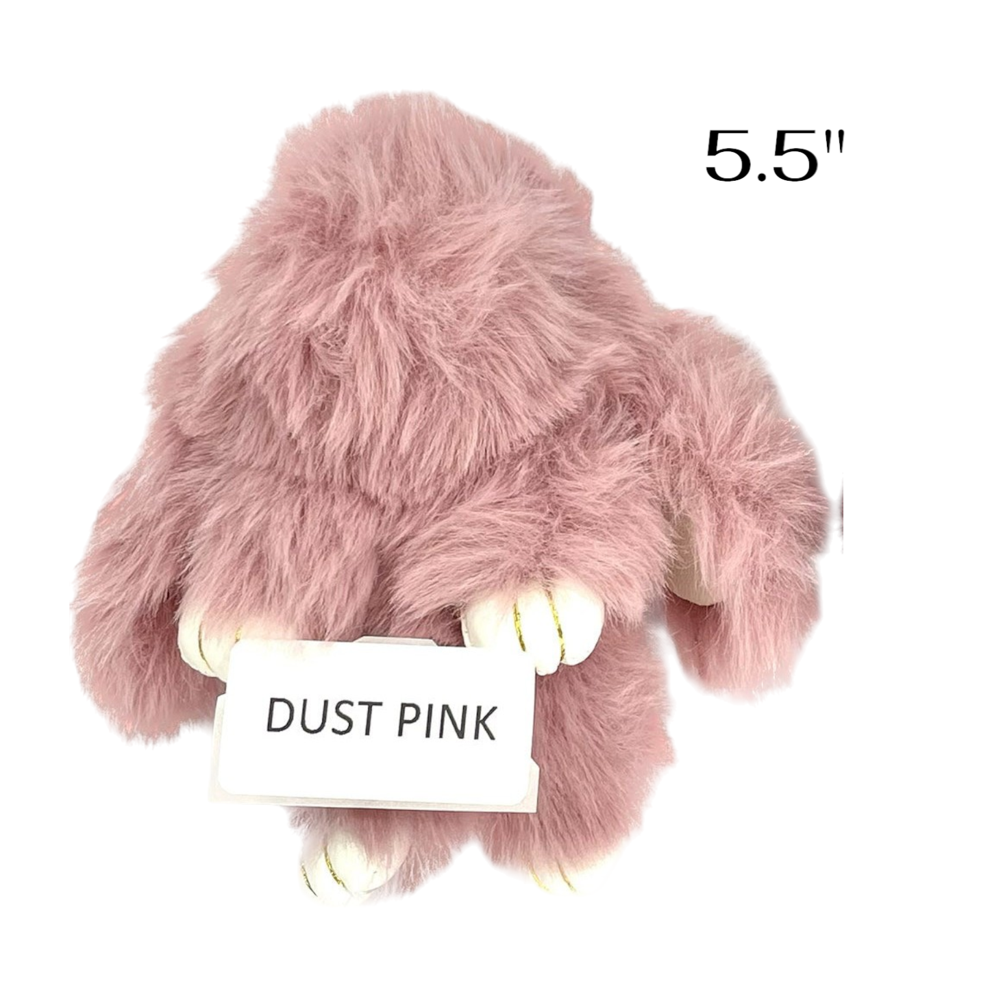 Cut Rabbit Pom Pom Key Chain KC0225-5. (3PC): PEACH