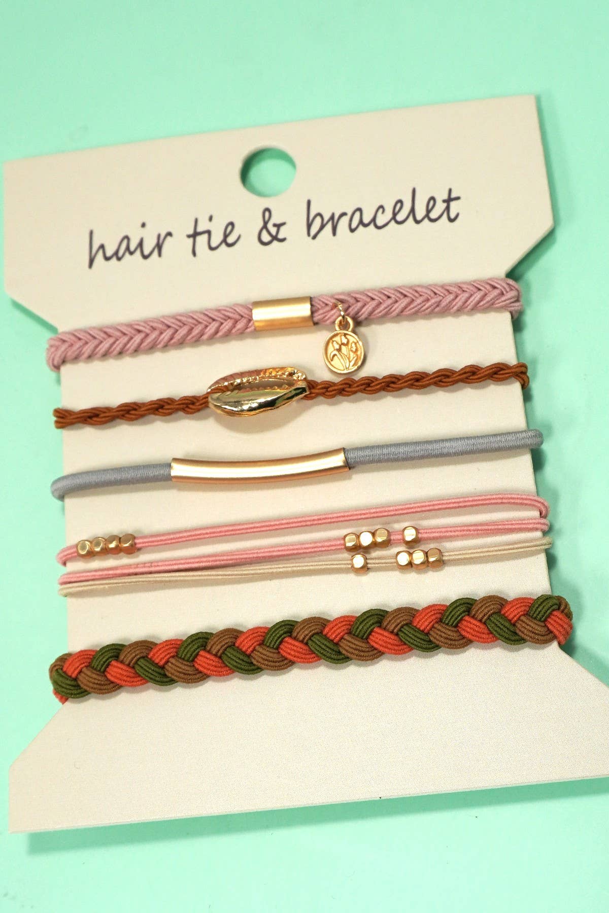 BOHO DUAL FUNCTION KNOT BRACELET HAIR TIES | 40BH104: BOW