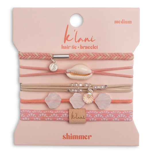 Shimmer Hair Tie Bracelets: Large
