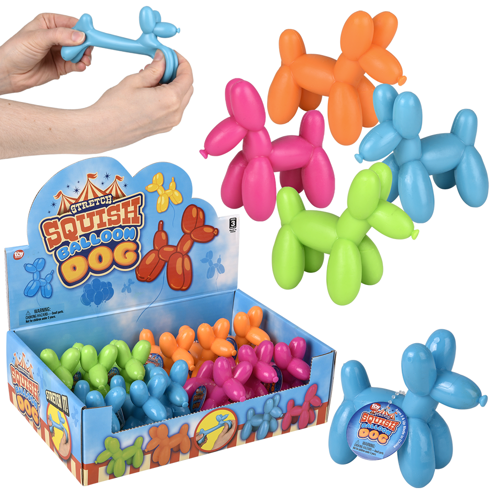 (T) 3.5" STRETCHY AND SQUISH BALLOON DOG