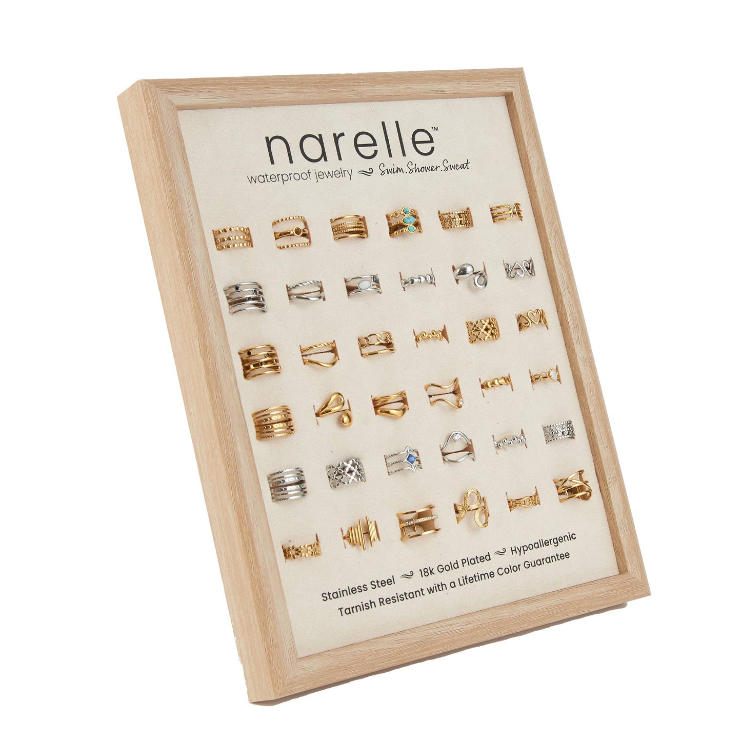 Waterproof Rings Narelle 36 Piece Set with Retail Display
