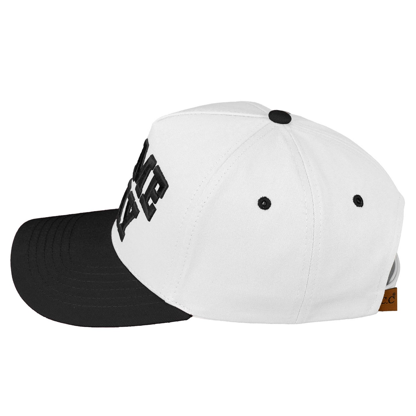 C.C GAME DAY Embroidered Cotton Baseball Cap: Dark Green