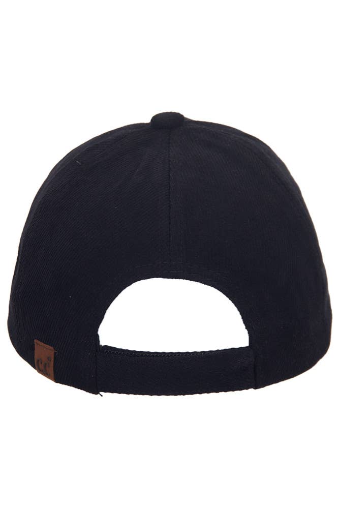 C.C Brushed Twill Baseball Cap: Light Beige