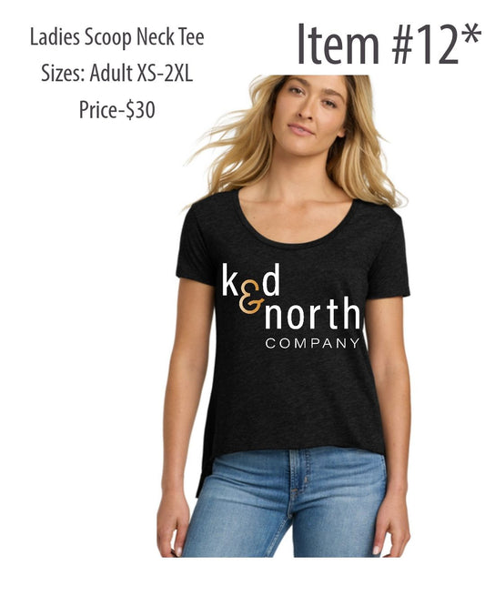 Karl & DiMarco North Ladies Scoop Company Tee