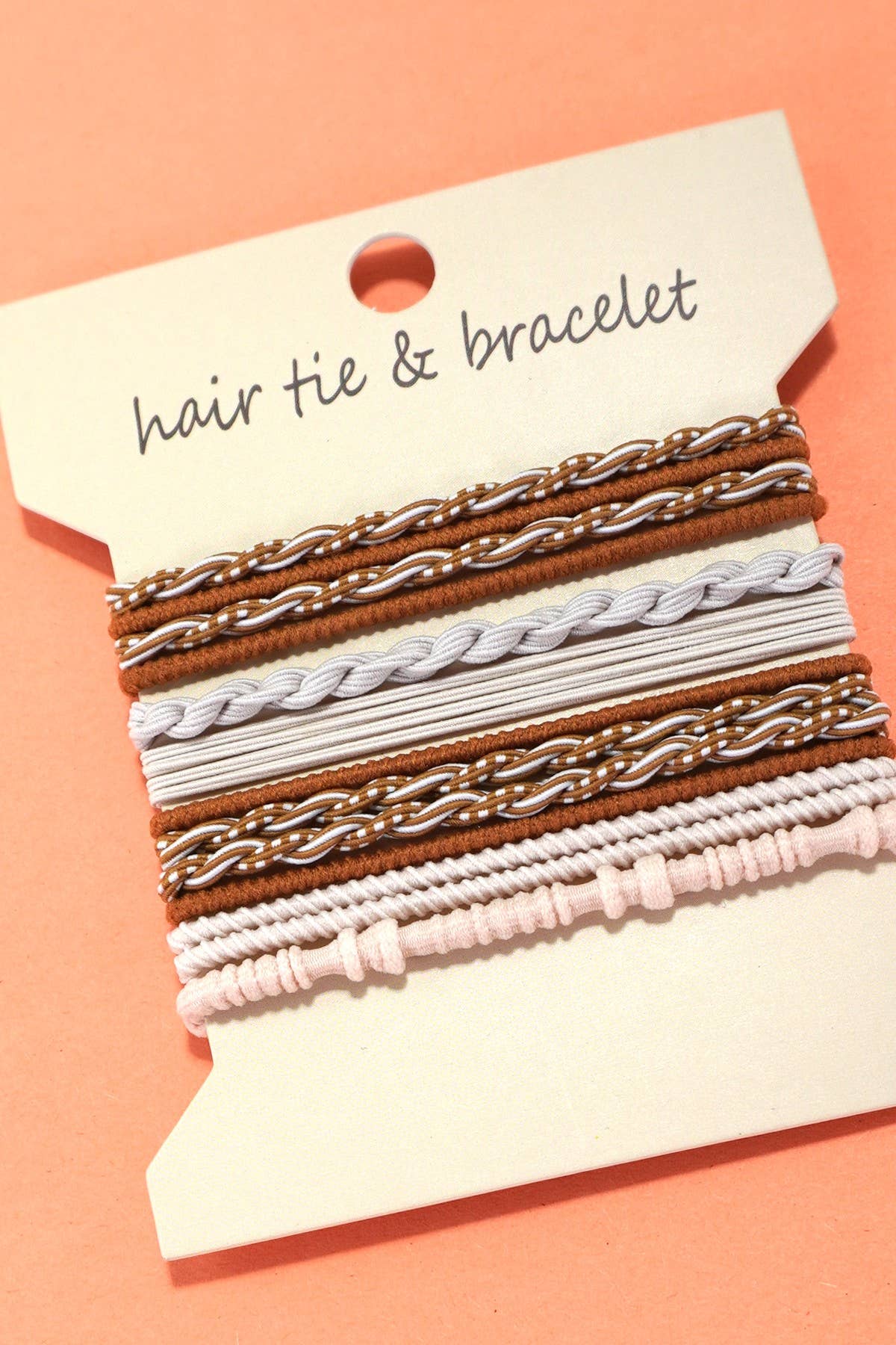BOHO DUAL FUNCTION KNOT BRACELET HAIR TIES | 40BH103: Pastel