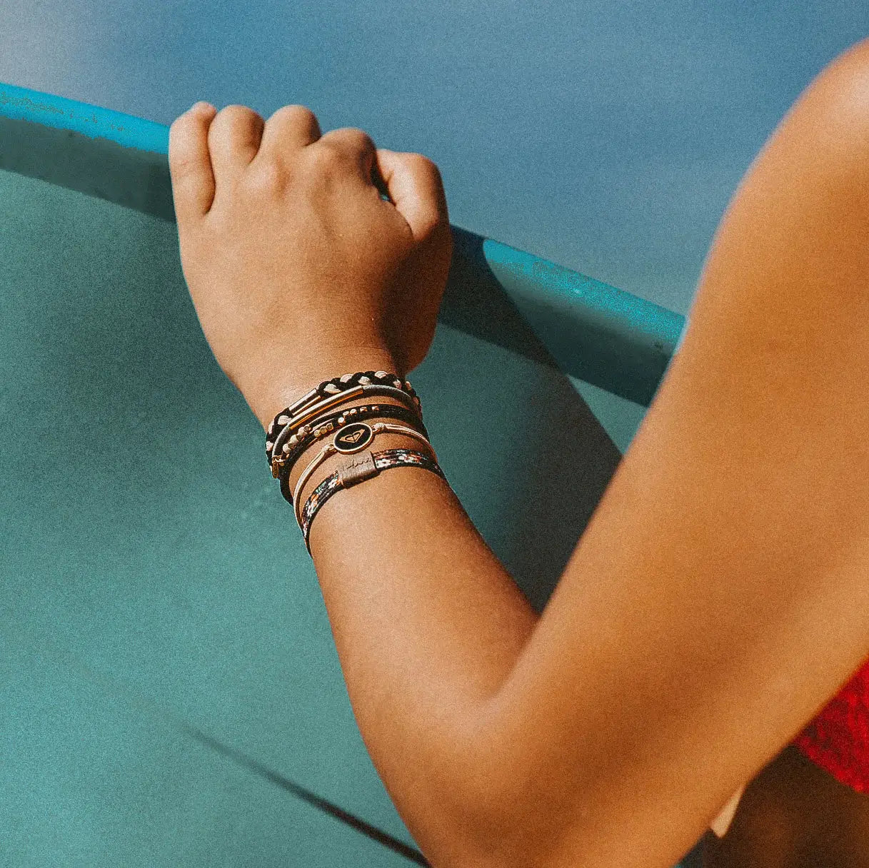 K'lani x Roxy Coastal Drift - Hair Tie Bracelet: Large