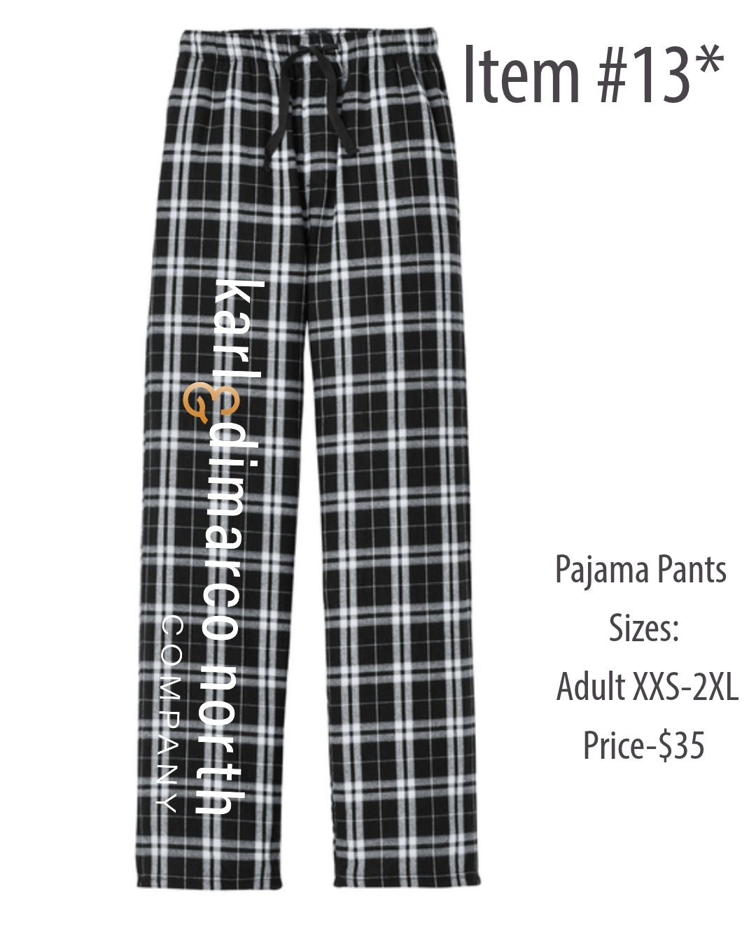 Karl & DiMarco North Womens Flannel Pant