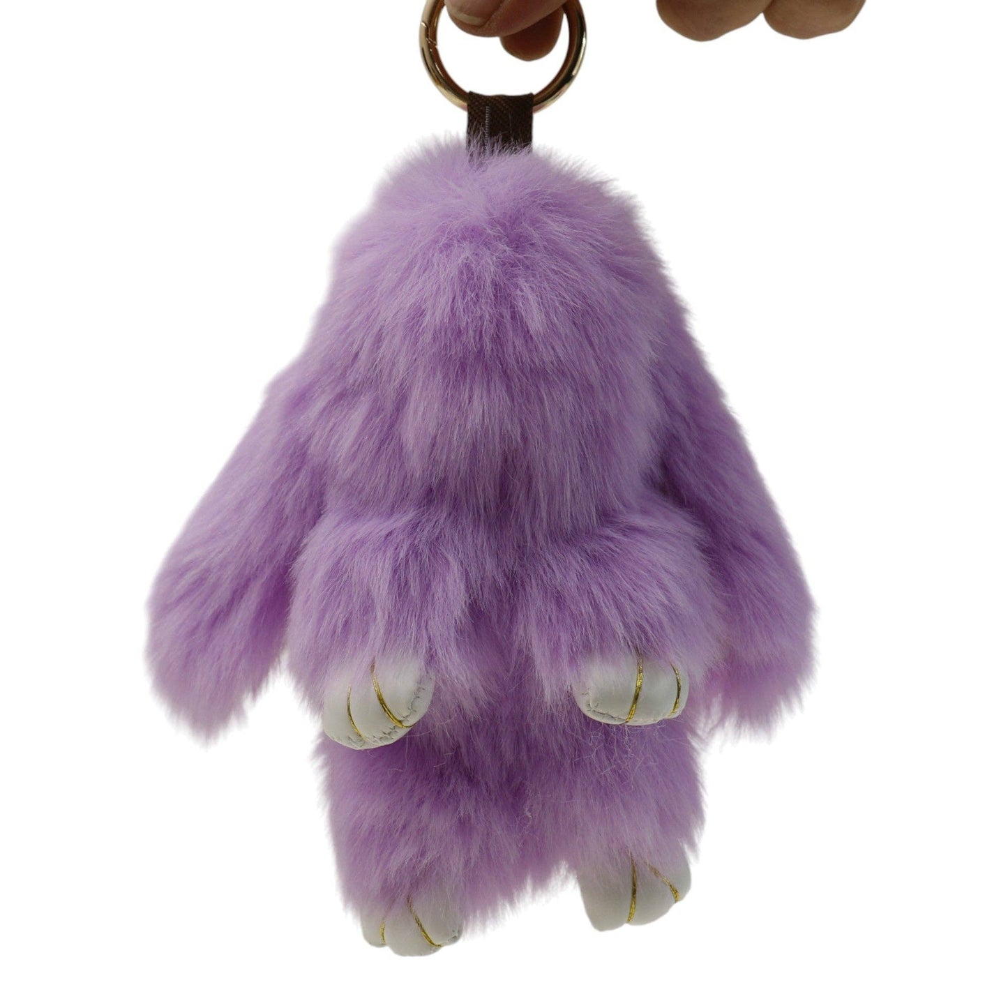 Cut Rabbit Pom Pom Key Chain KC0225-5. (3PC): LAVENDER