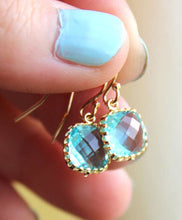 Load image into Gallery viewer, Aquamarine Topaz Blue Earrings