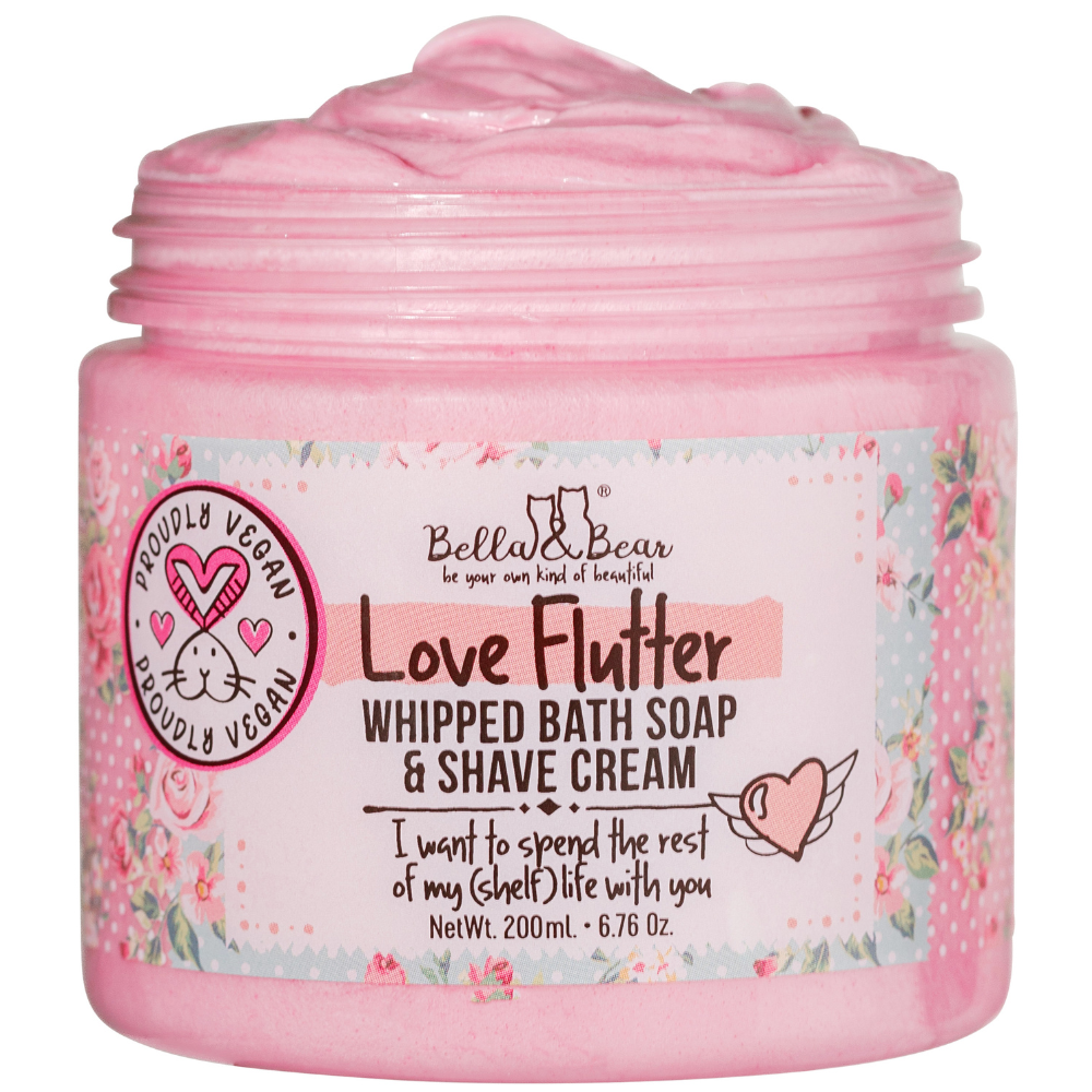 6.7oz Love Flutter Whipped Soap & Shave Cream | Moisturizer